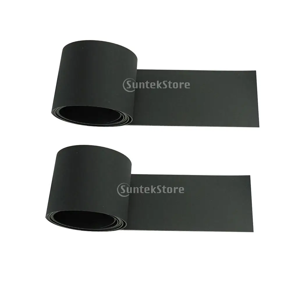 

2x Waterproof Raft Repair Patch PVC Dinghy Mending Patches 1.97x39 inch Black