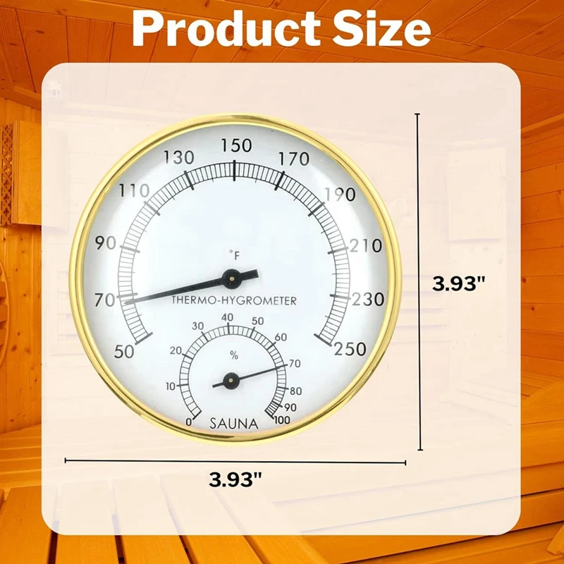 2 в 1 термометр для сауны по Фаренгейту и гигрометр монитор температуры влажности