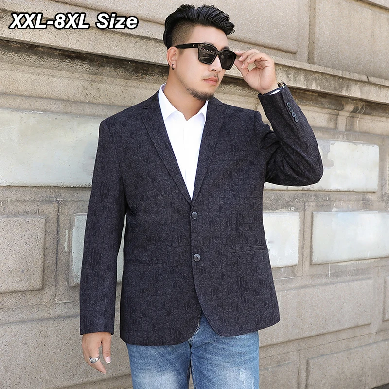 

Женское платье-блейзер свободного покроя, размеры 5XL, 6XL, 7XL, 8XL