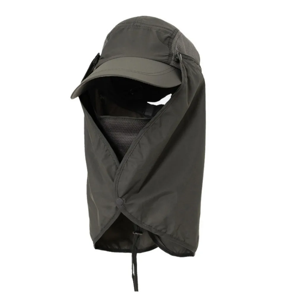

Outdoor Hiking Camping Visor Hat UV Protection Face Neck Cover Fishing Cycling Sun Protcet Cap
