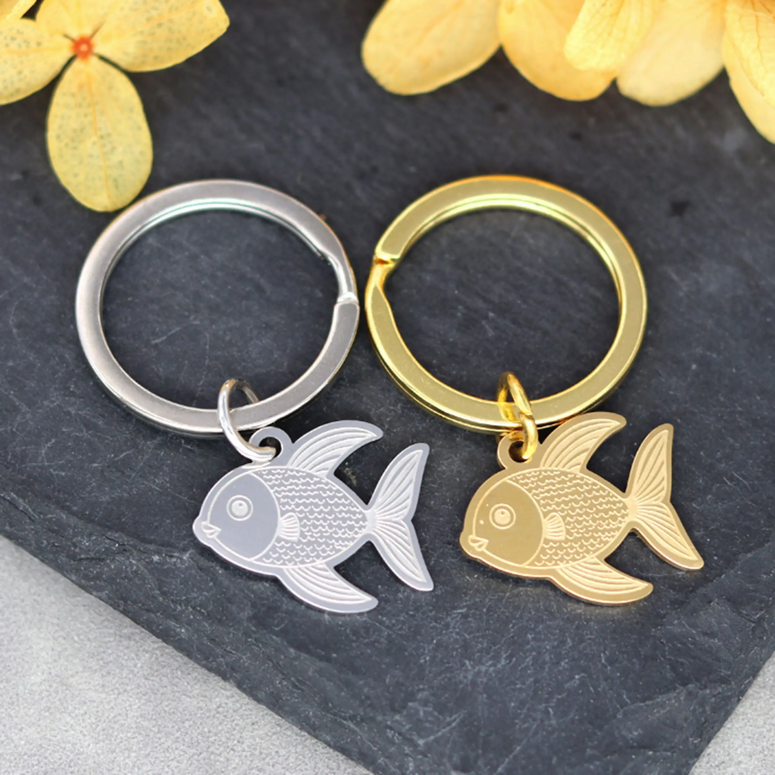 Модный брелок из нержавеющей стали Lucky Koifish высококачественный кулон для женщин и