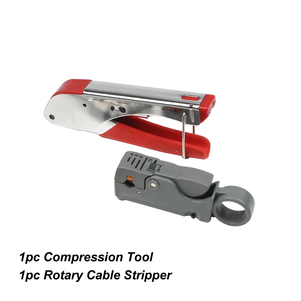 Новый Мультитул, плоскогубцы для зачистки проводов, коаксиальный кабель, холодный зажим RG59 RG6, набор обжимных инструментов для кабеля ТВ с 20 F головками