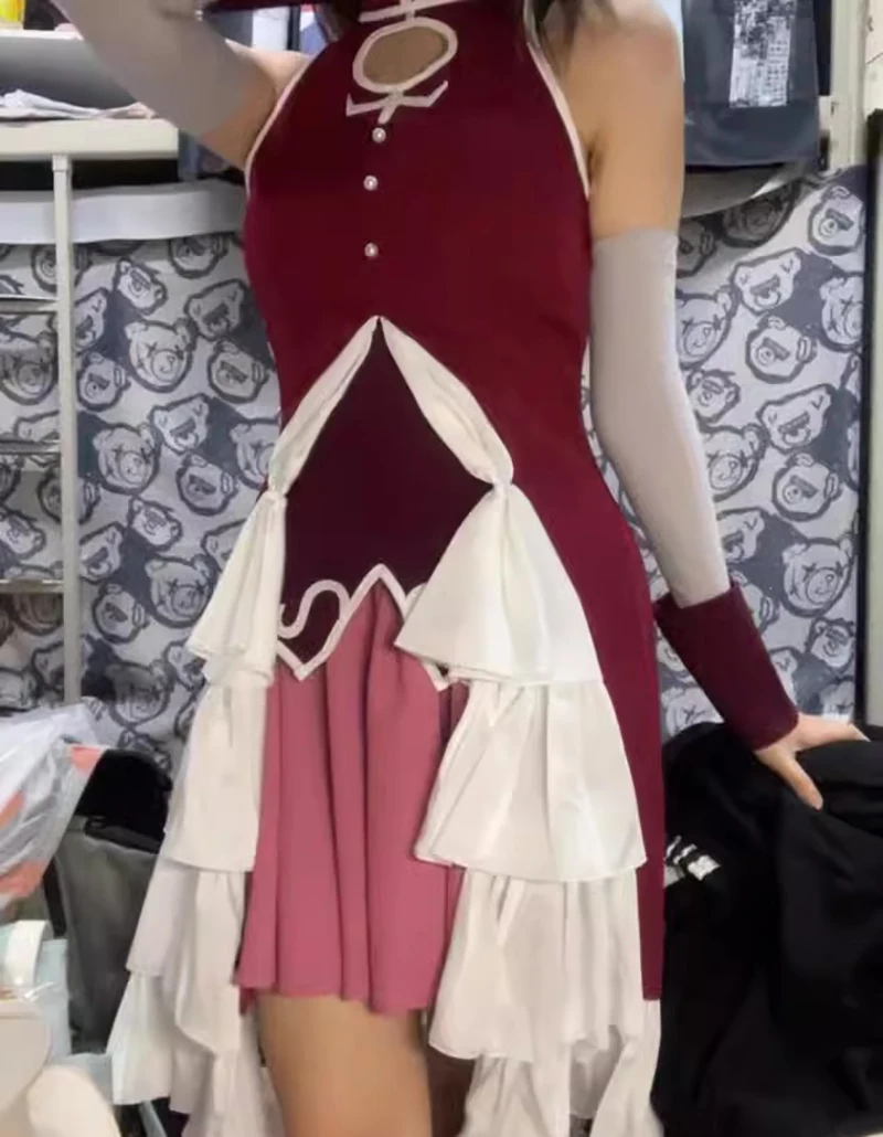 Сакура Кёко костюмы для косплея аниме Puella Magi Madoka Magica платье униформа ролевых игр