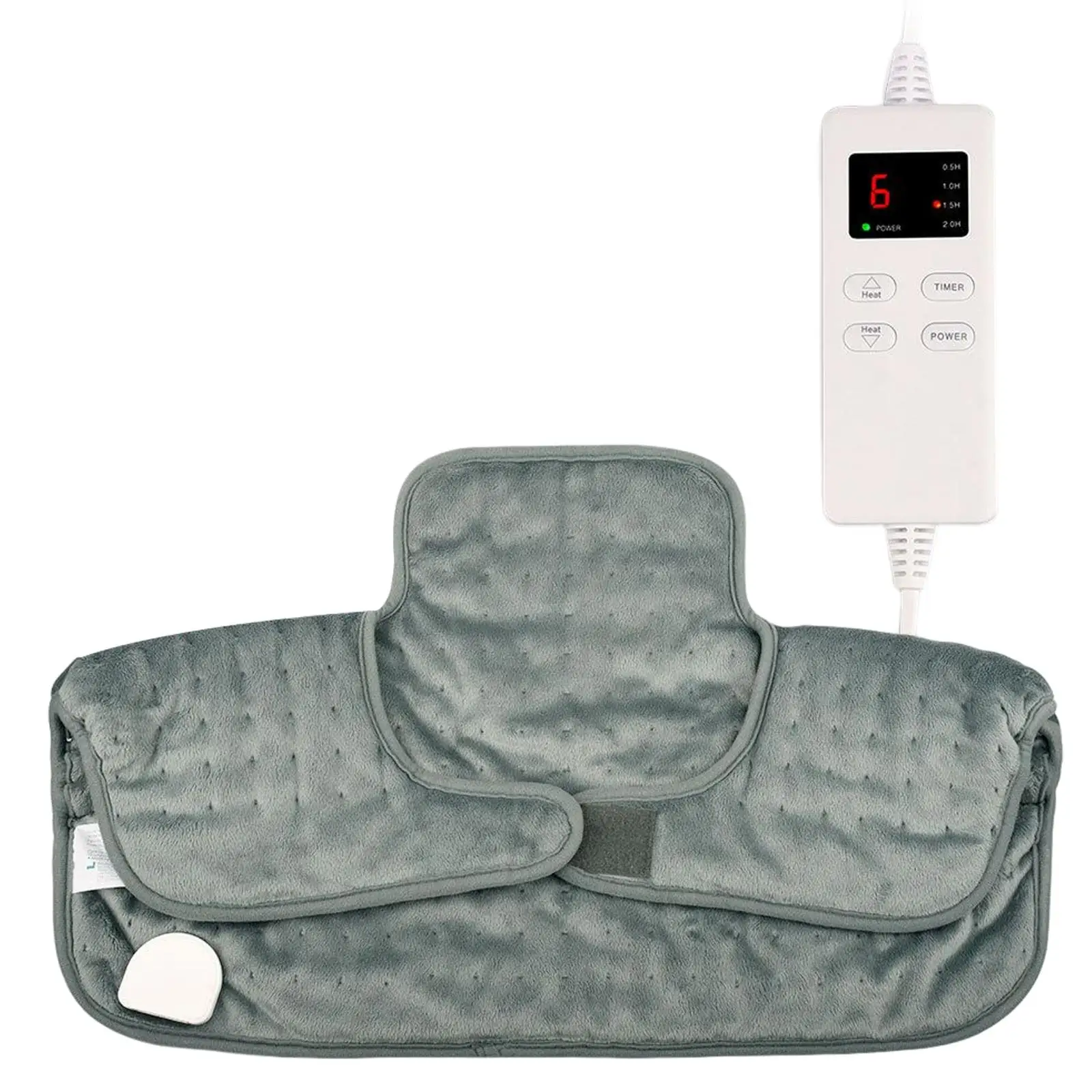 

Electric Heating Pad for Neck and Shoulders Fast Heating Auto Off 6 Heating Levels Washable Warm Heated Neck Wrap for Waist Leg