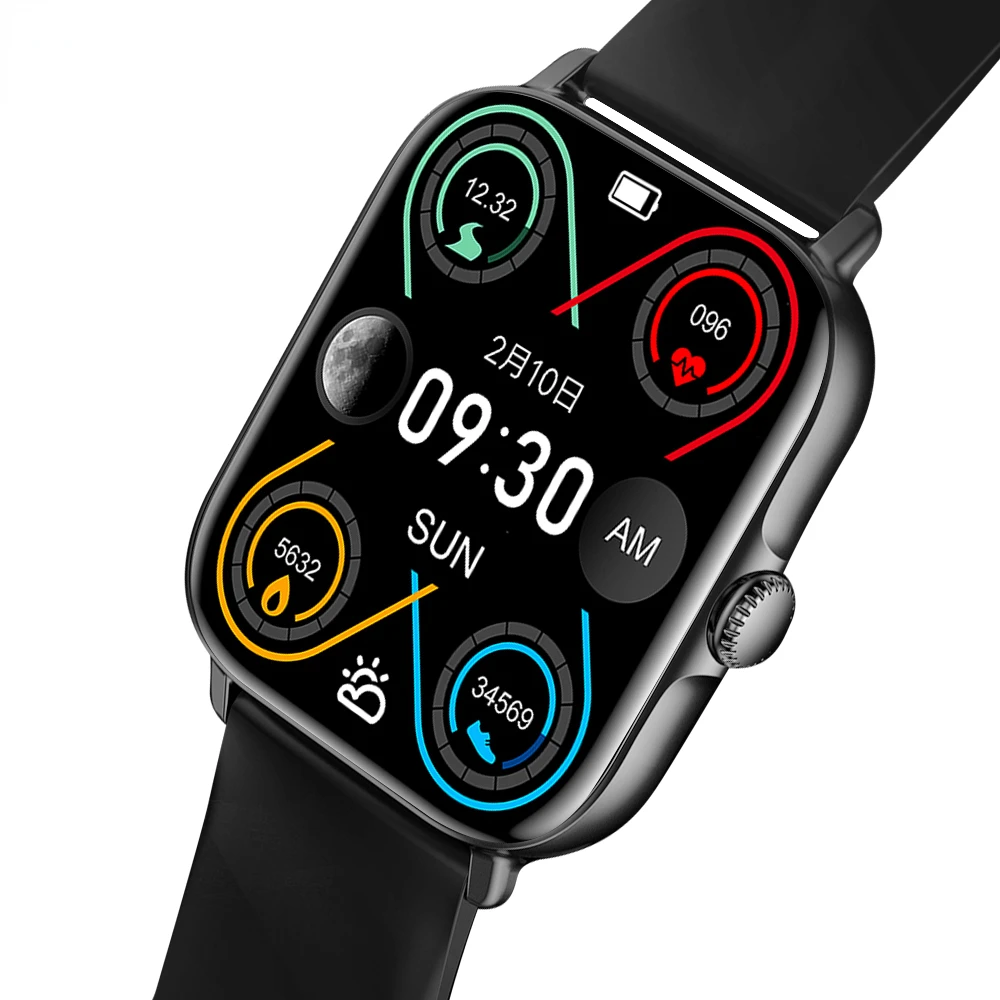 

Smart Watch T12 2022 Men Women 1.81 inch Full Touch Screen Fitness Tracker IP67 Waterproof GTS 3 Smartwatch pk P28 GTS3