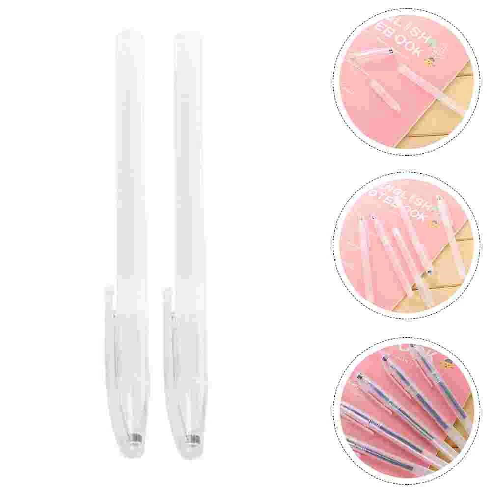 

100PCS Plastic Pen-holders Transparent Pen Cases Pen Empty Rods for School