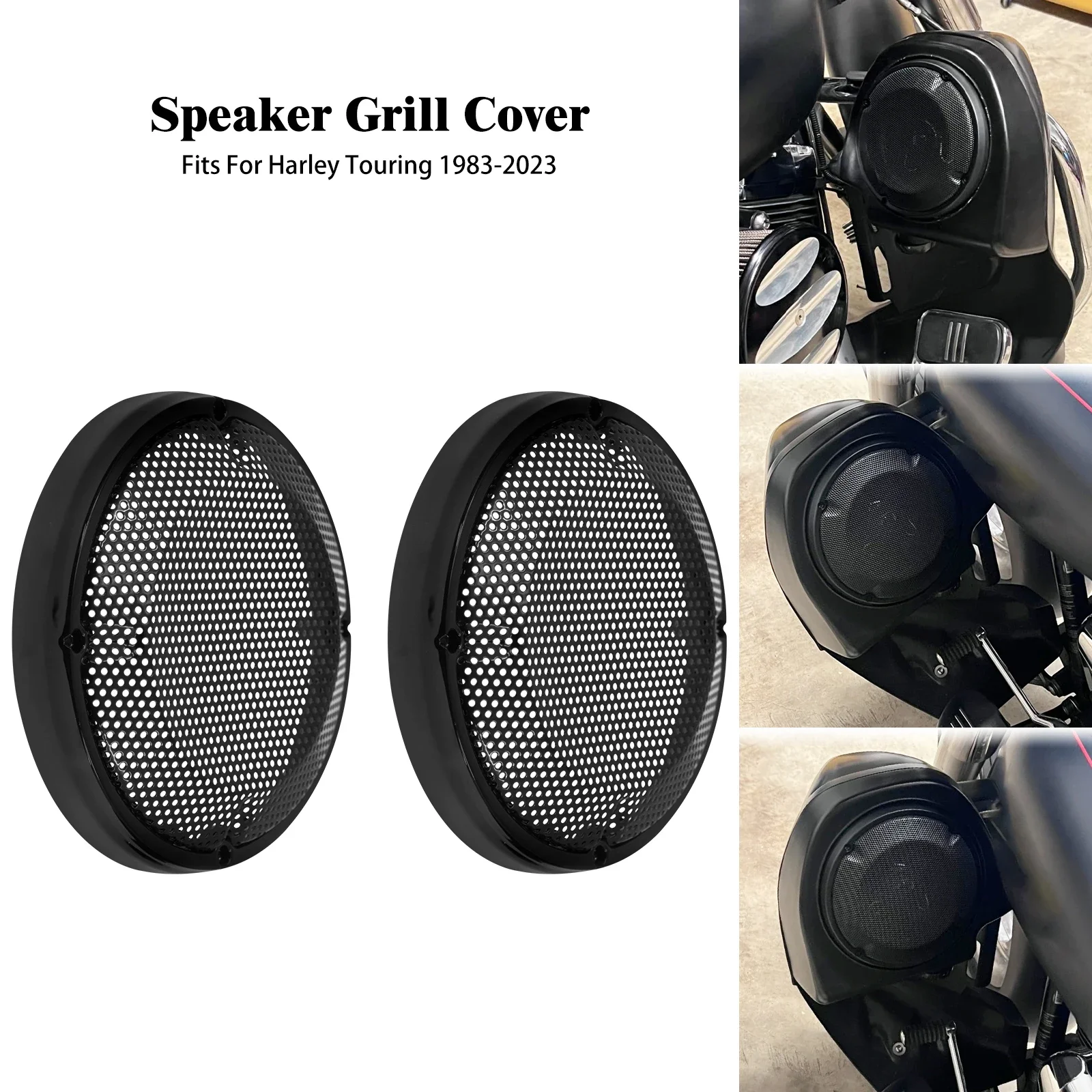 

Мотоциклетная 6,5-дюймовая решетка динамика, нижний вентилируемый обтекатель для Harley Touring Road Electra Street Glide Road King FLHT 1983-2023