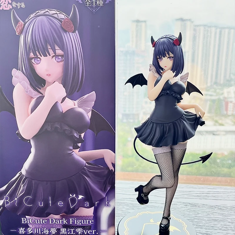 Фото ﻿ Оригинальные фигурки Furyu My Dress-Up Darling BiCute Dark Kitagawa Marin Kuroe Shizuku Little Devil, коллекционные модели аниме-персонажей №3