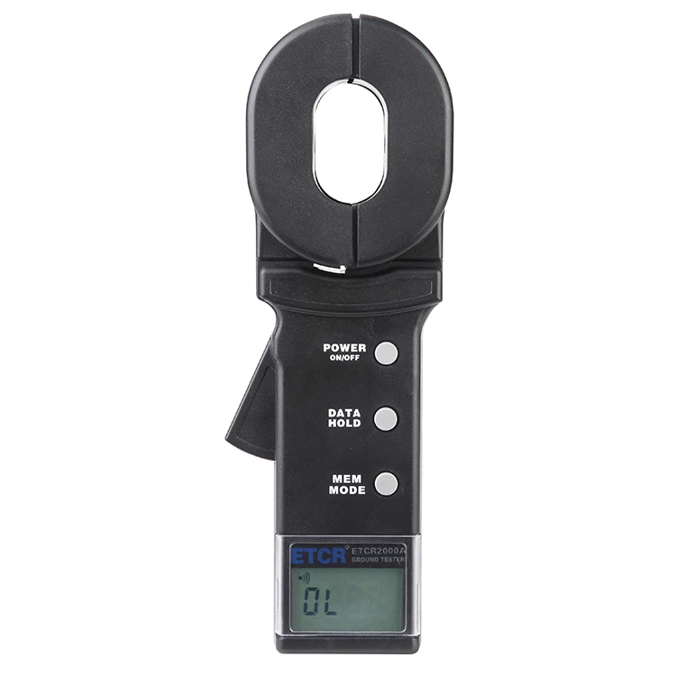 

ETCR2000A Earth Ground Resistance Clamp Meter Clamp Earth Resistance Tester