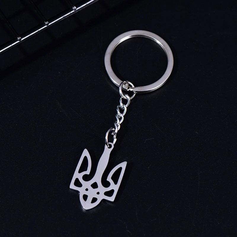 

Ukrainian Symbol Keyring Games Car Pendant Accessory Stainless Steel