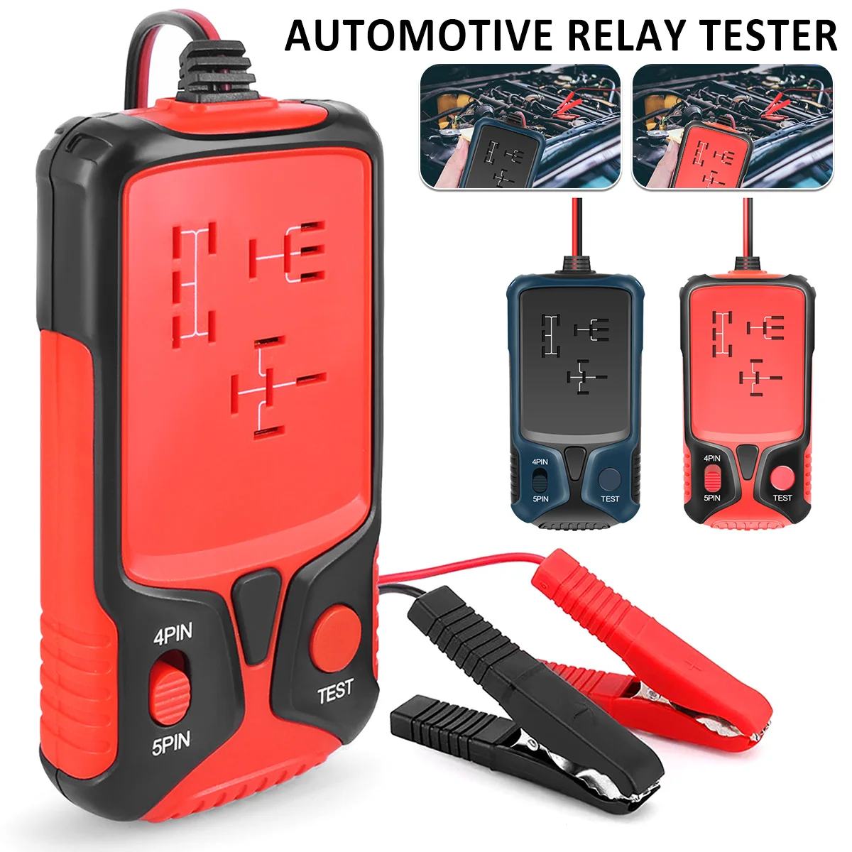 

Automotive Relay Tester Car Battery Testers LED Lamp Analyzer Diagnostic Tool Electronic Relay Tester for Auto Repairing