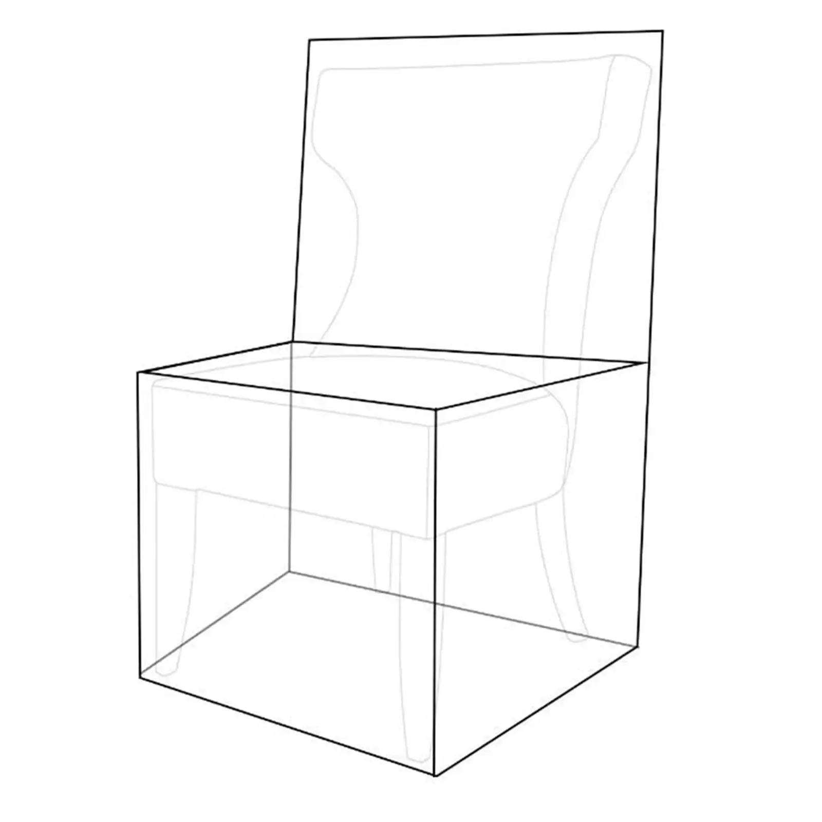 S Slipcover Dining Chair Slipcover Protector Clear Slipcover