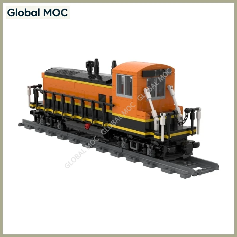Фото Локомотив BNSF EMD SW1500 для маневровых работ, детализированный набор строительных блоков железнодорожного транспорта, MOC-набор, винтажный грузовой поезд, игрушка для самостоятельной сборки и демонстрации. №4