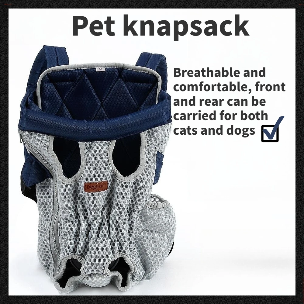 

Pet Bag Carrier Hands-Free Backpack Cat Travel Legs Out Front For Small Medium Large Dogs Motorcycle Walking Hiking Bike Pet Bag