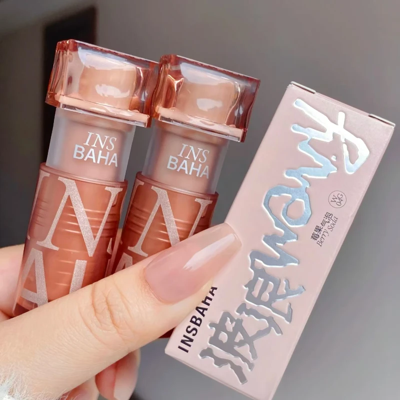 Косметика INSBAHA 6 цветов волнистый водный увлажняющий зеркальный блеск для губ