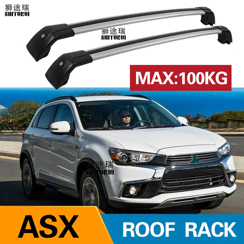 

Roof Bars for MITSUBISHI - ASX RUR [2010-2019] GA_W Aluminum Alloy Side Bars Cross Rails Roof Rack Luggage Carrier RACK