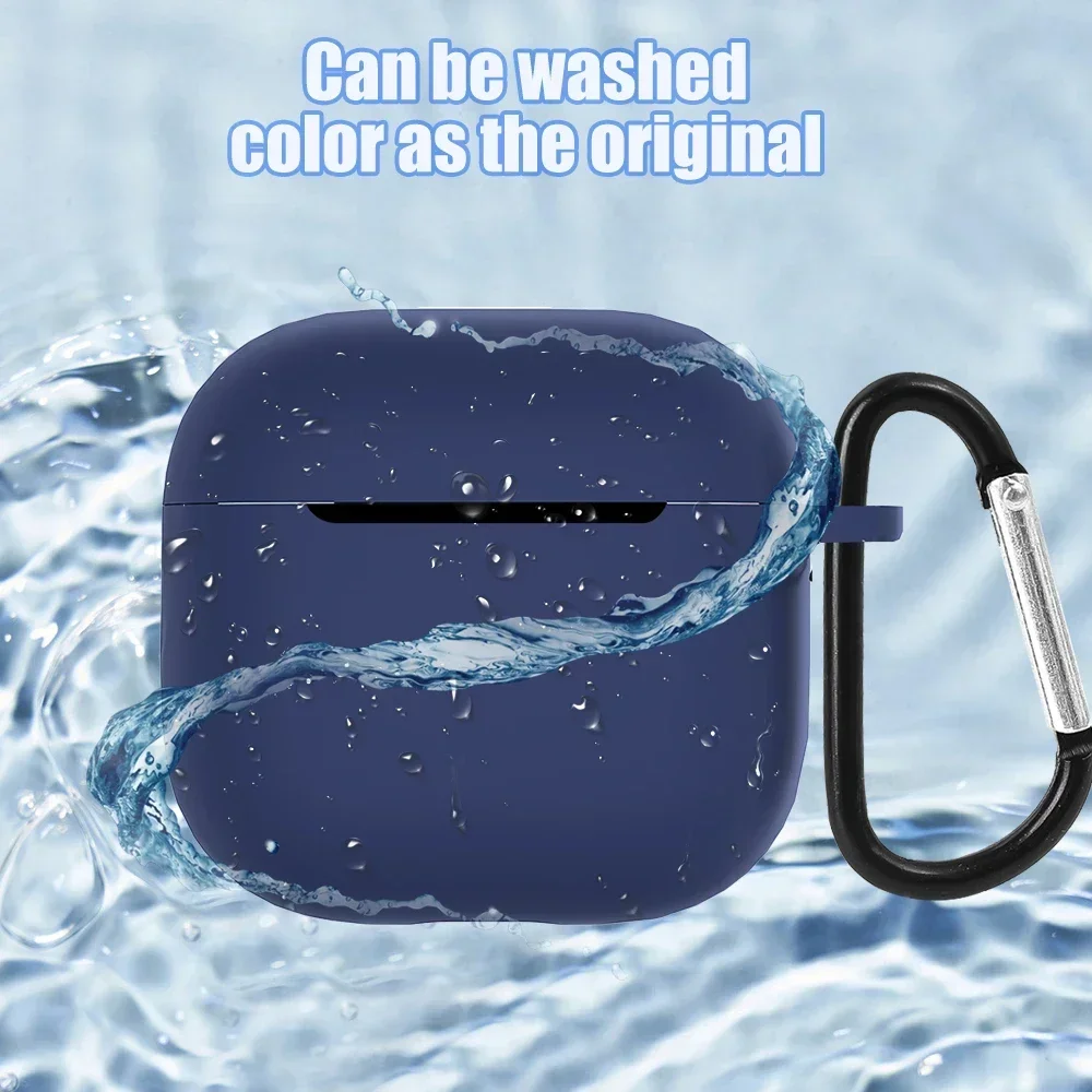 Силиконовый чехол для Apple Aripods 4 Мягкий защитный беспроводных наушников Airpods4 с