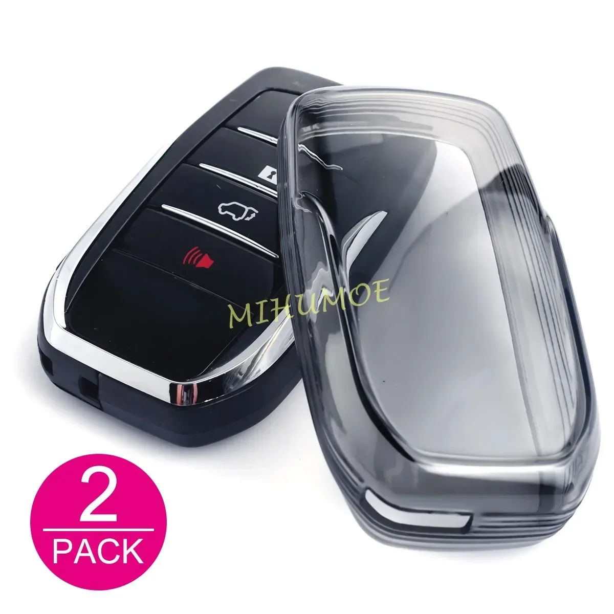 

Черный прозрачный чехол для брелока для Toyota Corolla Cross Yaris Sienna Venza Harrier Hilux Tundra Mirai Land Cruiser Alphard