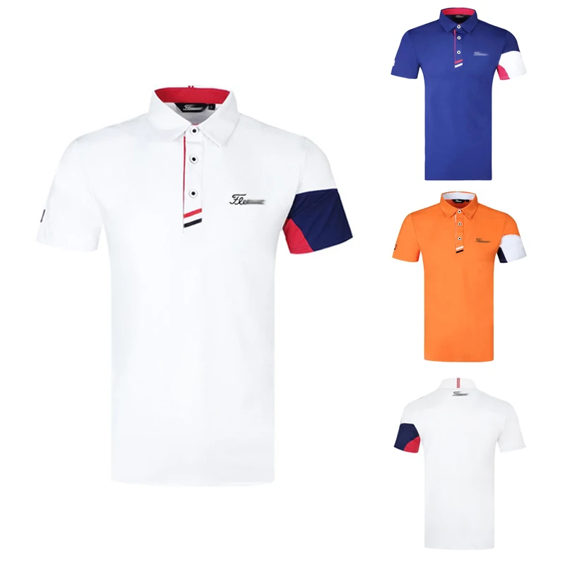 

Golf summer men's quick drying clothes short sleeved men's ice silk T-shirt breathable sweat absorbing Golf outdoor top tide