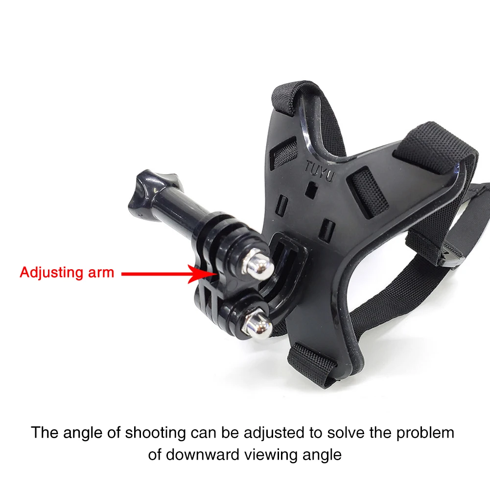 

Защитное снаряжение для мотоциклетного шлема ремешок для подбородка с рамкой корпус прочная Спортивная Противоударная Экшн-камера 8 дюймо...