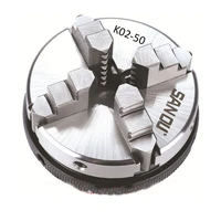 sanou k02 50 chuck 50mm 2 lathe chuck 4 jaw manual mini self centering for cnc woodworking metal processing
