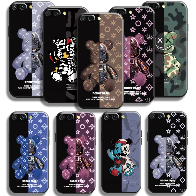 

Luxury Trend Fashion Bear For Huawei Honor 10 10i 9 9A For Honor 10X 9X Pro Lite Phone Case Silicone Cover Soft Carcasa Coque