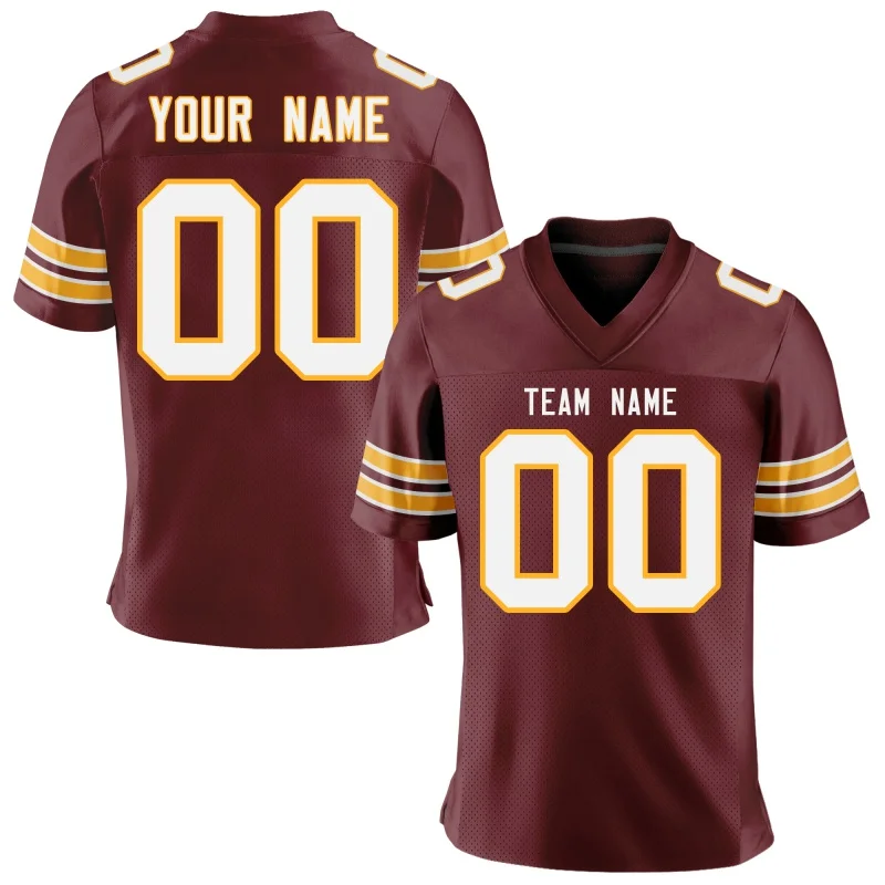 

Wholesale Custom Football Jerseys Printed Team Name/Number Rugby Jersey Stretch Absorbent Game Training Clothes Men/Lady/Youth