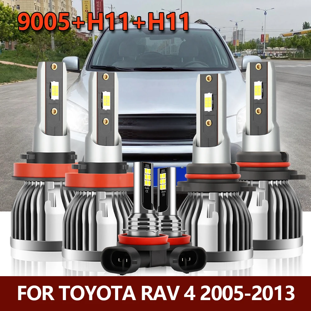 

Комплект светодиодных противотуманных фар 6x 9005 H11 для Toyota RAV 4 RAV4 2005 2006 2007 2008 2009 2010 2011 2012 2013
