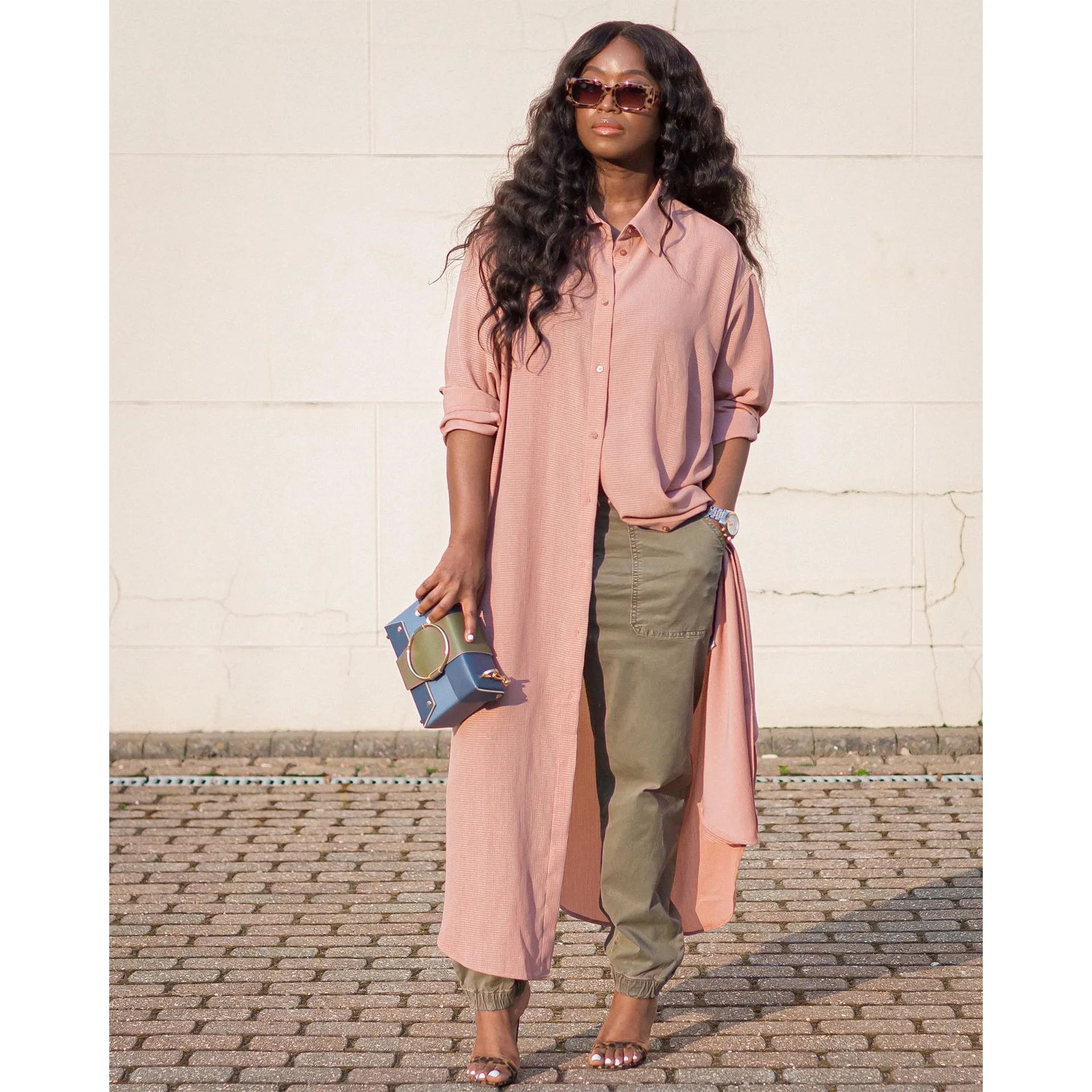 

Fashion Women Blouses Dresses for Party 2022 Elegant Latest Fashion Autumn Winter Plaid Ice Silk Chiffon Long Shirt Casual Coat