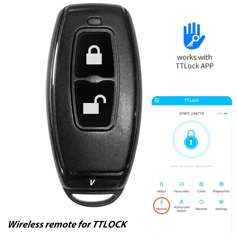 

TTLOCK Беспроводной пульт дистанционного управления RCDL