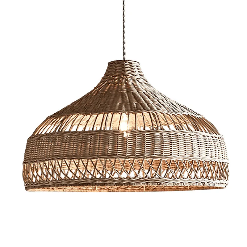 

Modern Simple Woven Pendant Lights Parlor Study Dining Room Hanging Lamps LED Bulbs Lustre Home Decor Warm Light 90-260V CCC E27
