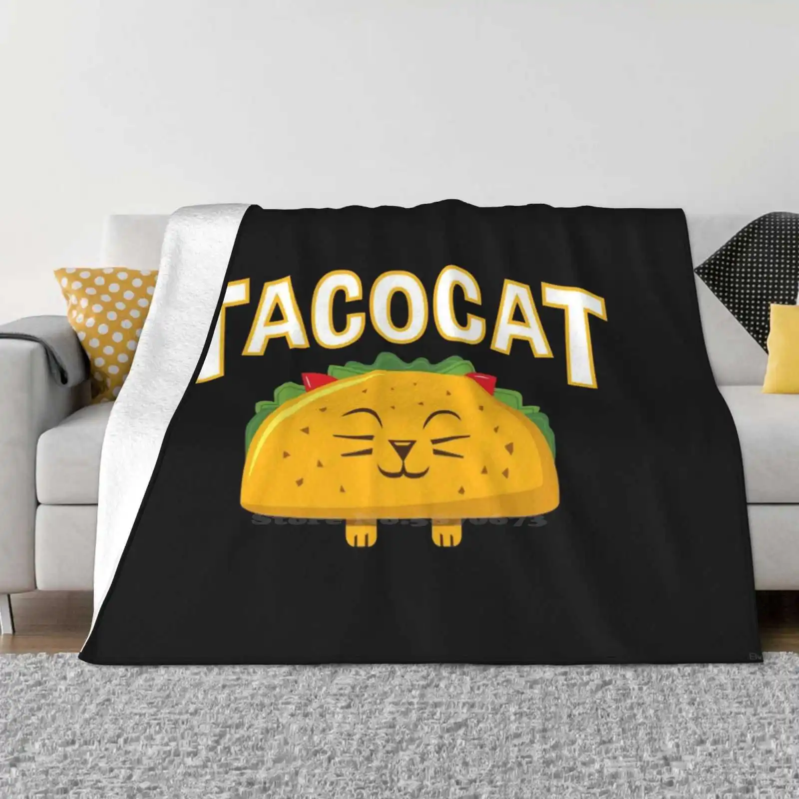 Милое Tacocat новое продаваемое фланелевое мягкое одеяло с индивидуальным принтом
