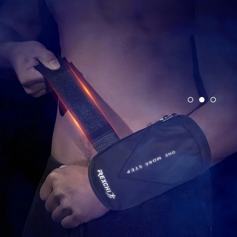 Нескользящая впитывающая влагу Светоотражающая повязка на руку для мужчин