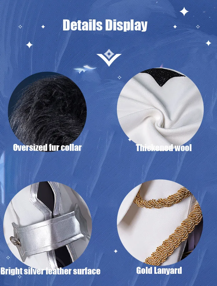 Genshin Impact Cosplay Executor Fatui Pantalone/Arlecchino/Sandrone/Tartaglia/Il Dottore/Columbina Cloak Costume