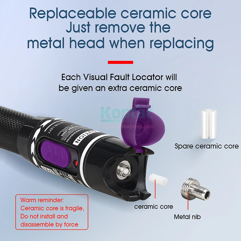 COMPTYCO 10/20/30/50mW VFL Fiber Optical Cable Tester Pen Type Visual Fault Locator For FC/SC/ST Surprise Price |