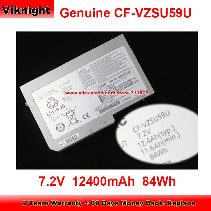 Оригинальная батарея CF-VZSU59U CF-VZSU60AJS для Panasonic Toughbook CF-N10 CF-S10 CF-VZSU60U CF-VZSU61U CF-VZSU62U 7 2 В 84