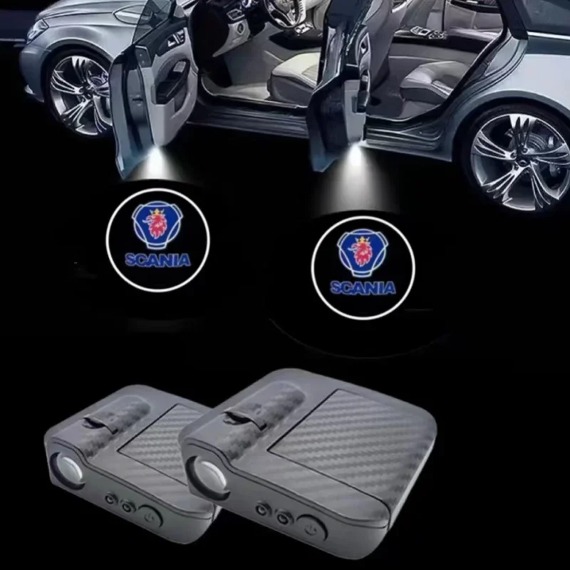 2 шт. беспроводной автомобильный дверной светодиодный лазерный проектор с