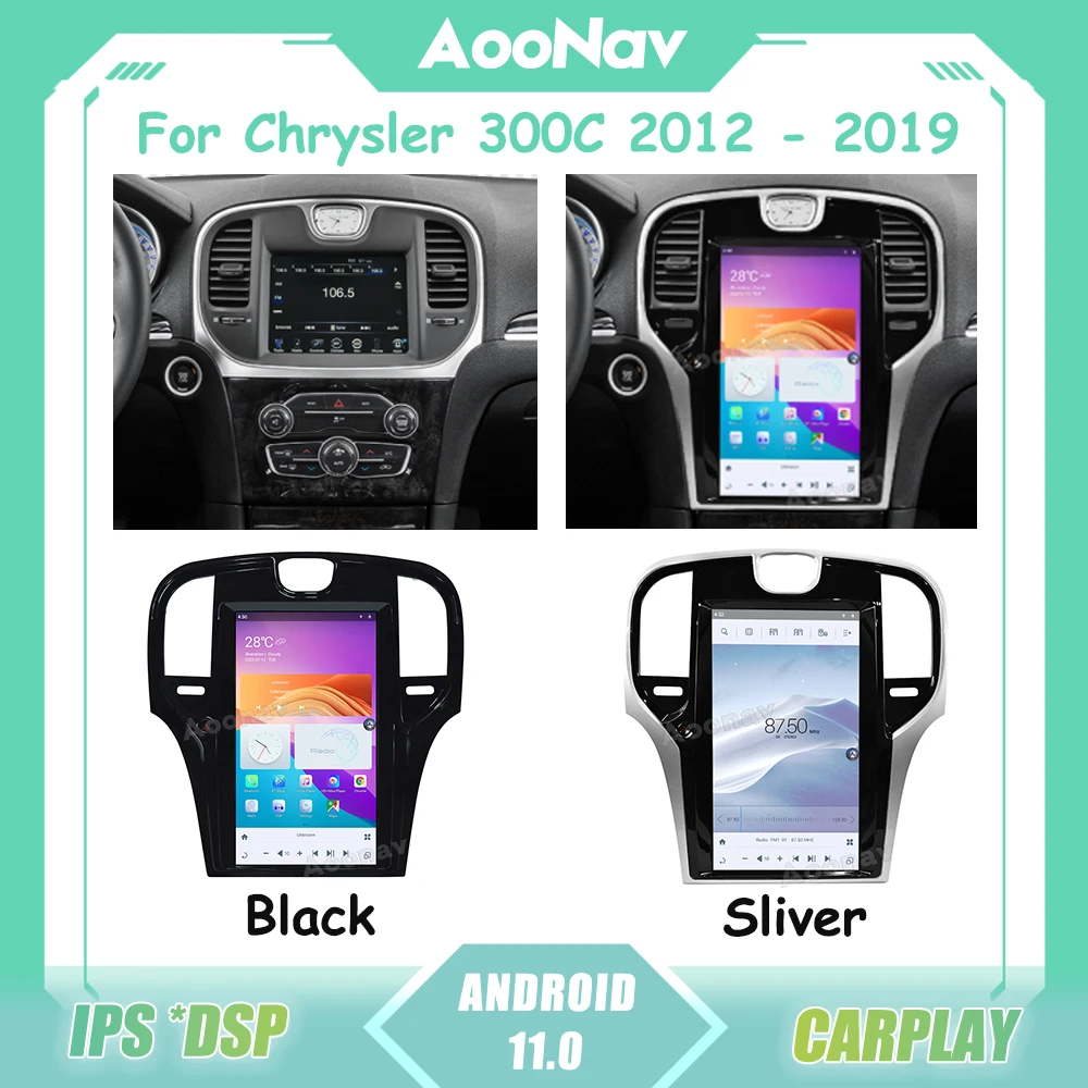 

Процессор Qualcomm Android 11 Стерео для Chrysler 300C 2012-2021 центральный мультимедийный 2Din приемник радио GPS навигация Carplay головное устройство