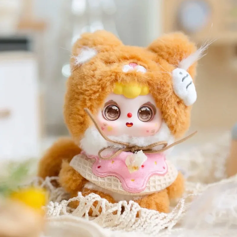 Фото Оригинальная коллекционная плюшевая виниловая кукла-фигурка DOOBO Lucky Meow Tales Cafe Series в закрытой упаковке, украшение, подарок для девочек №1