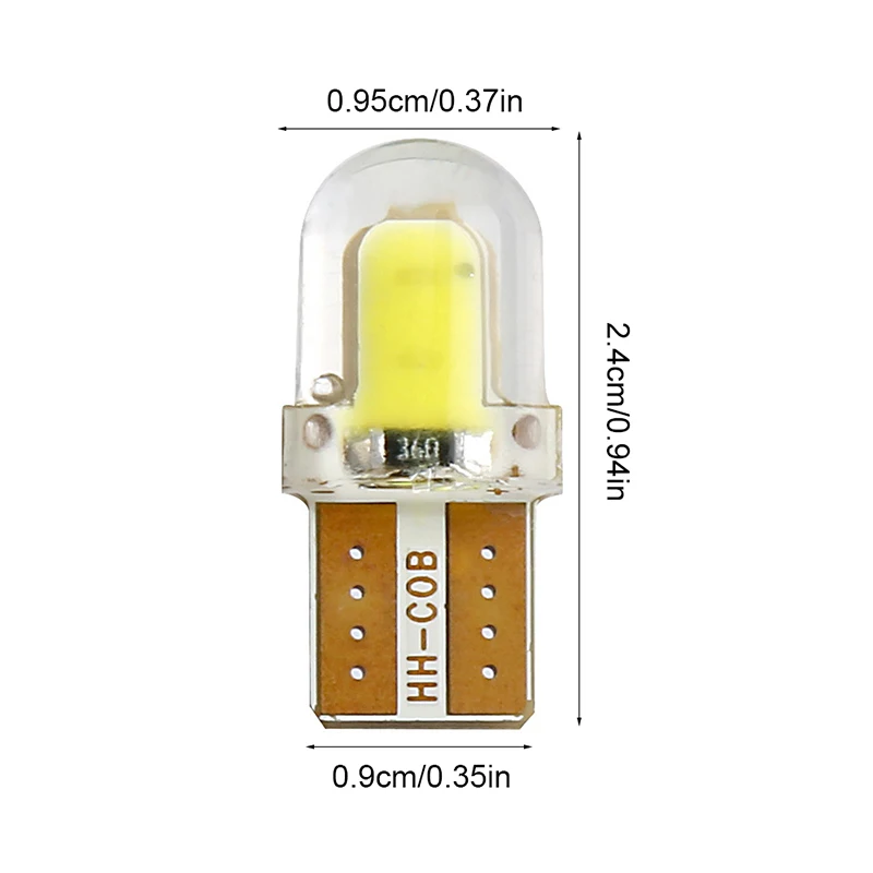 10 шт. лампы T10 W5W 12 В для номерного знака