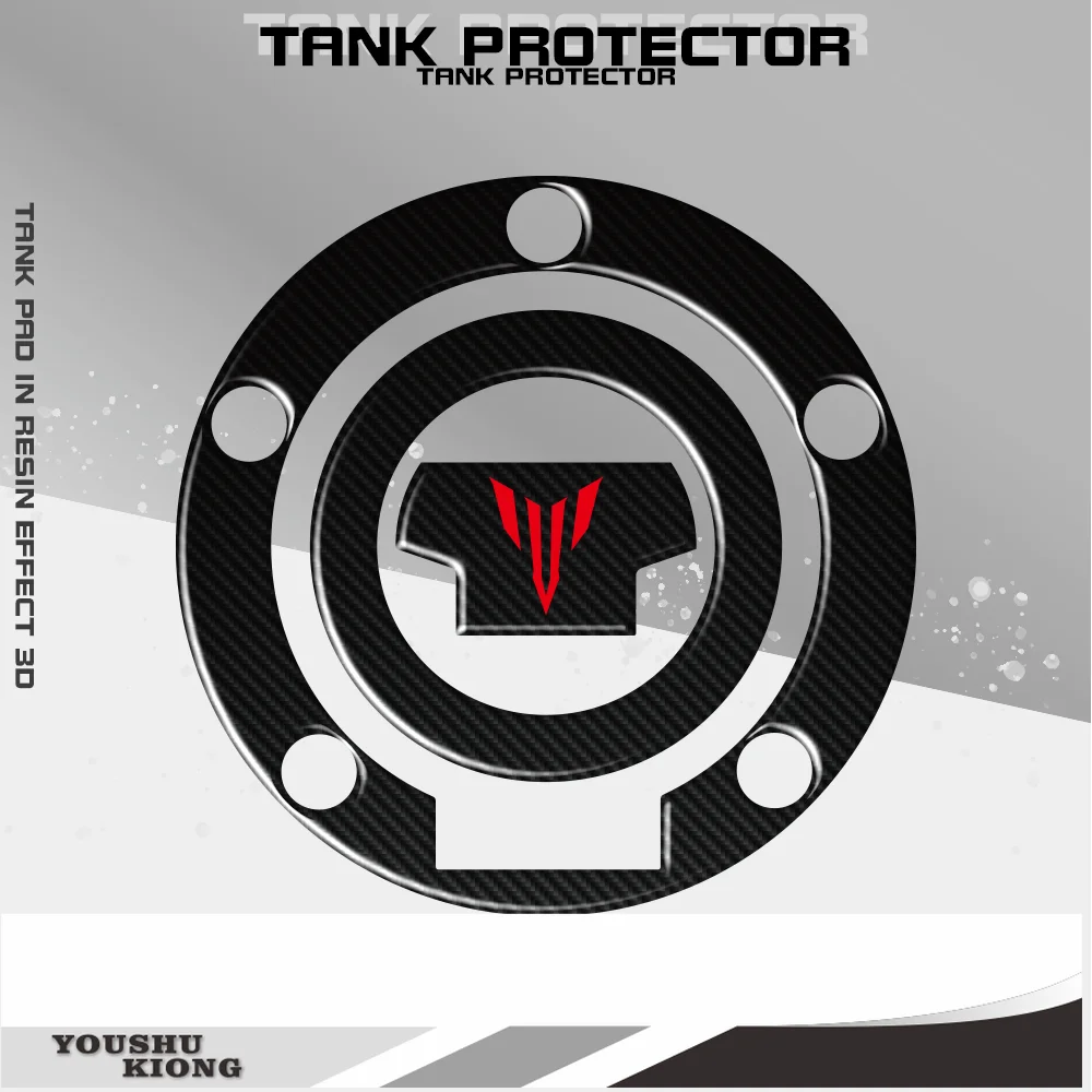 

Подходит для YAMAHA MT MT-07 MT07 MT09 MT-09 стикер для крышки топливного бака декоративный протектор 3D из углеродного волокна