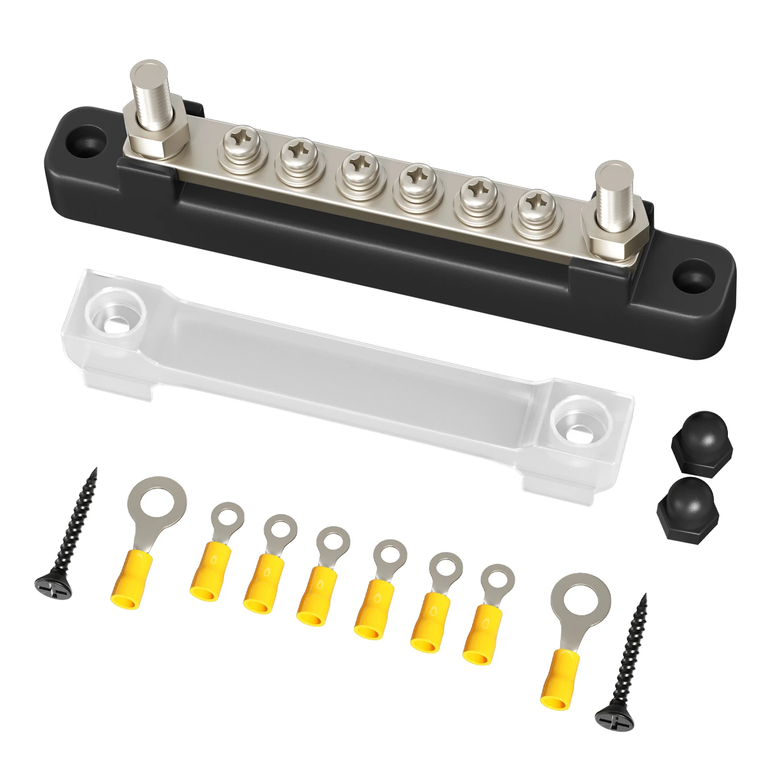 

Клеммные гвоздики, 6 способов, однорядное твердое основание с пылезащитной крышкой из поликарбоната, шина OT, клемма для автомобиля, лодки, мо...