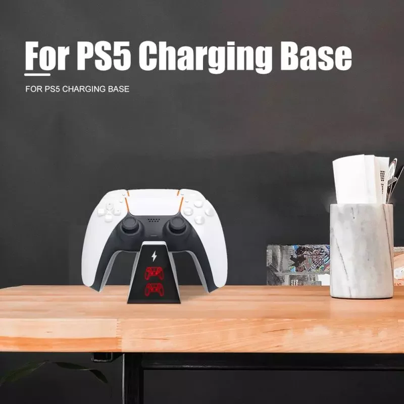 

For PS5 Game Controller Charging Station Fast Charging Base Suitable For PS5 Gamepad Handle Contact Type Charger