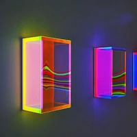 bsci factory acrylic crystal frames iridescent display lightbox