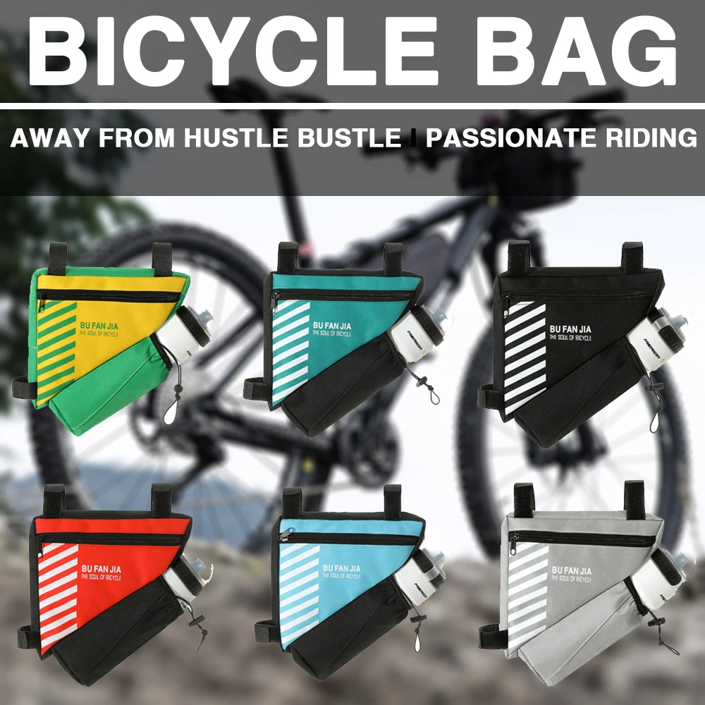 Треугольная велосипедная сумка износостойкая треугольная сумочка на седло для