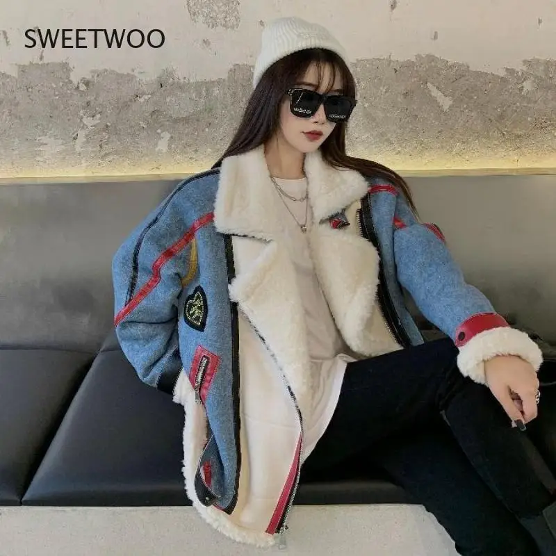 Coats Jackets Women Faux Fur Teddy Outerwear Female Overcoat Bomber Jacket Winter Coat Fashion Vintage Suit Harajuku Gothic 2022