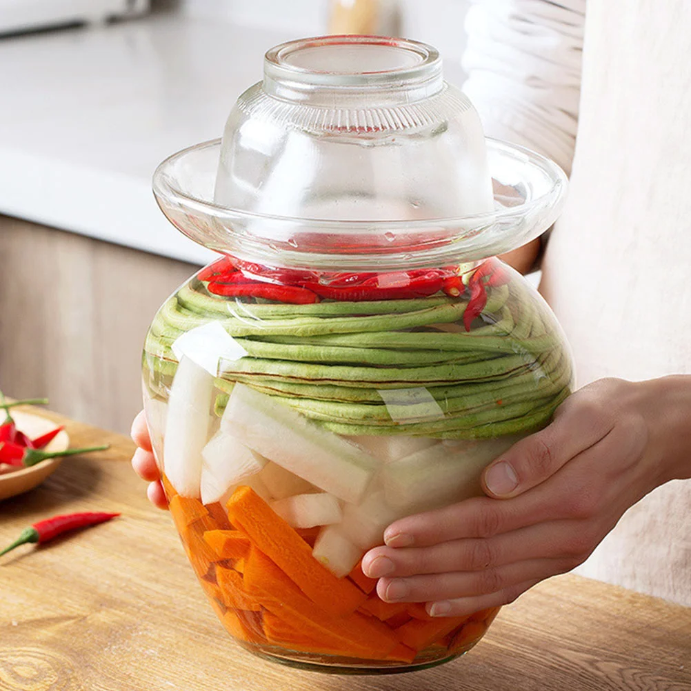 

Jar Lid Pickle Food Lids Cover Fermenting Crock Container Sealing Paocai Pot Water Airlock Seal Salad Replacement Sealed