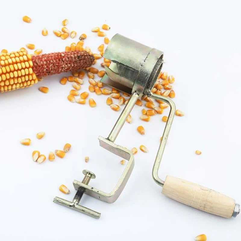 

Hand-cranked corn thresher household small dry corn threshing artifact planing corn bract manual corn peeler