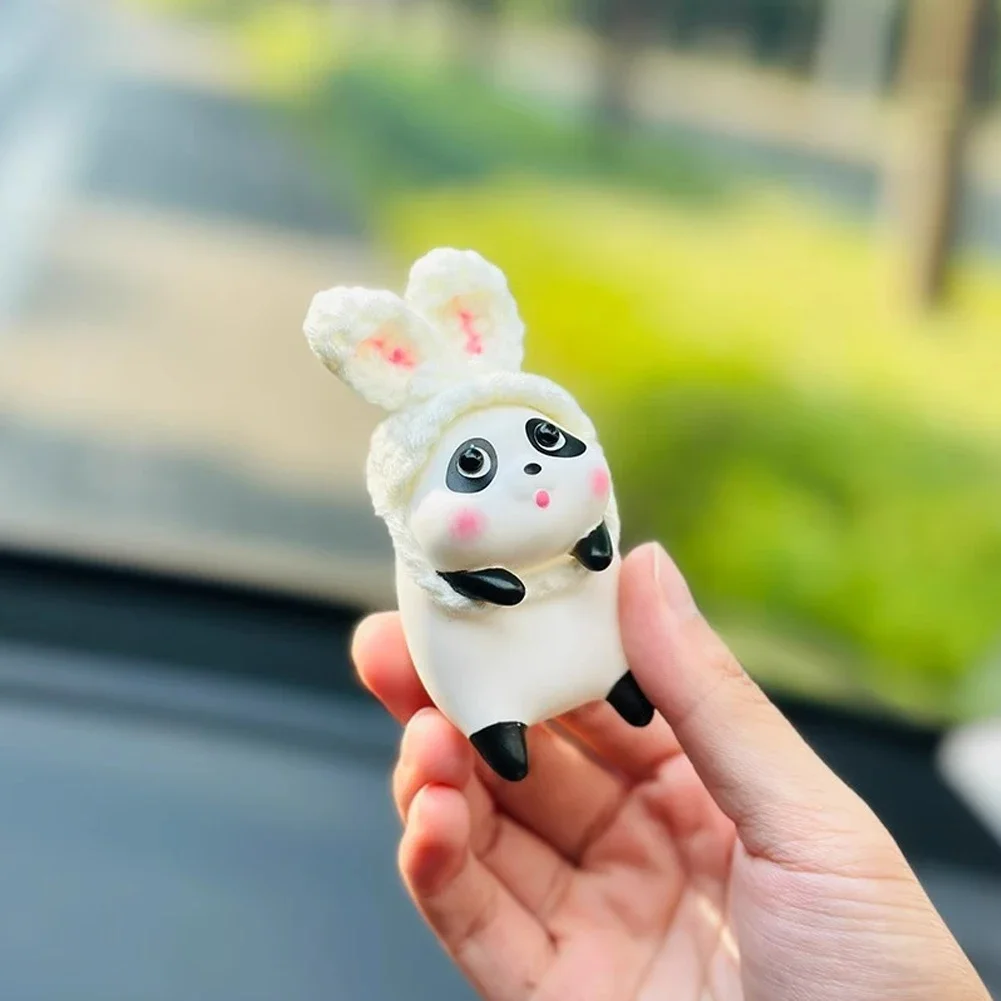 Милая центральная консоль автомобиля украшения в виде панды для интерьера