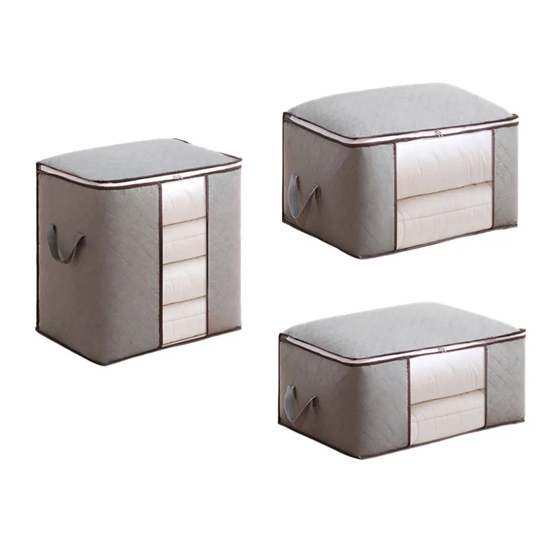 

High Capacity Under-Bed Storage Organizer Box Sweater Closet Folding Storage Bag Quilt Clothes Wardrobe Dustproof Organizer Bag